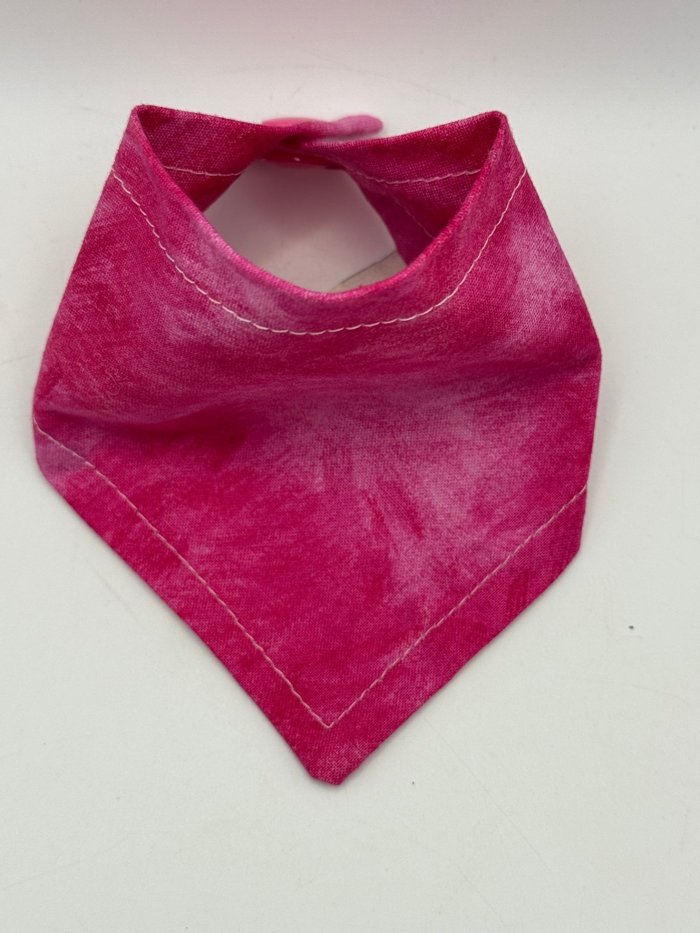 Pink Snap-On Pet Bandana  - XXS