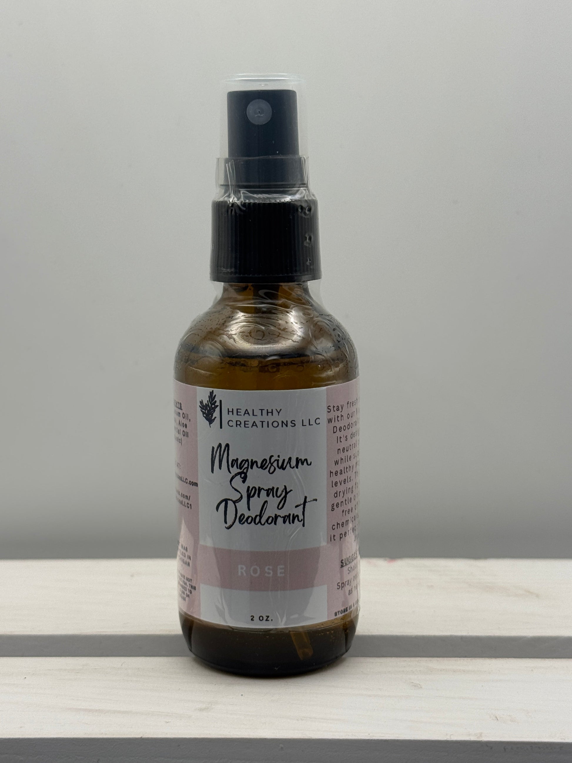 Magnesium Deodorant Spray - Rose