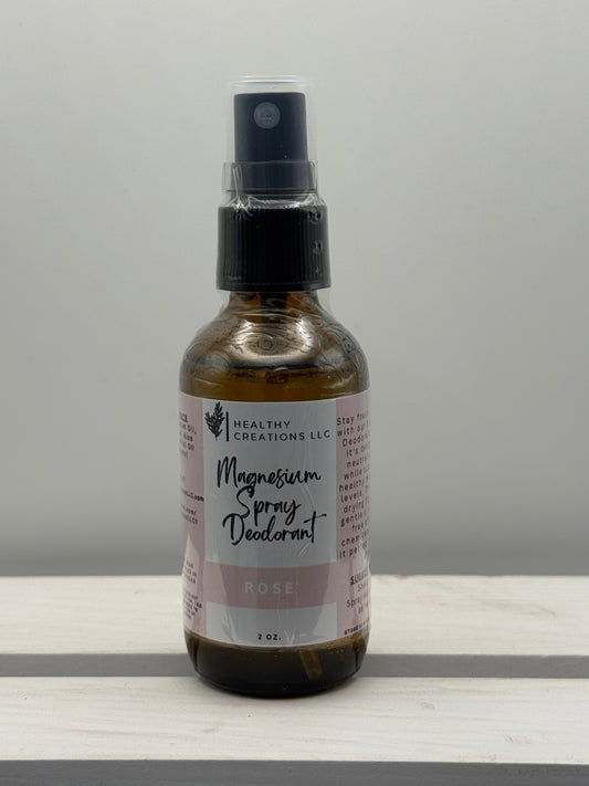 Magnesium Deodorant Spray - Rose