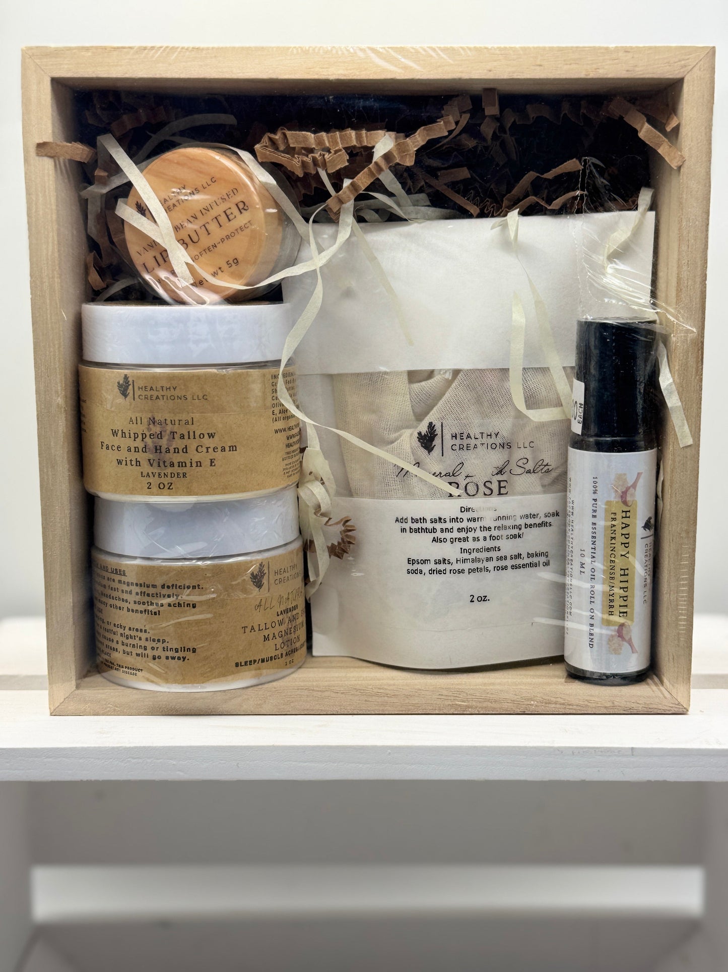 Gift Set - Whipped Tallow Face & Hand Cream /Magnesium Lotion - Spa Pkg