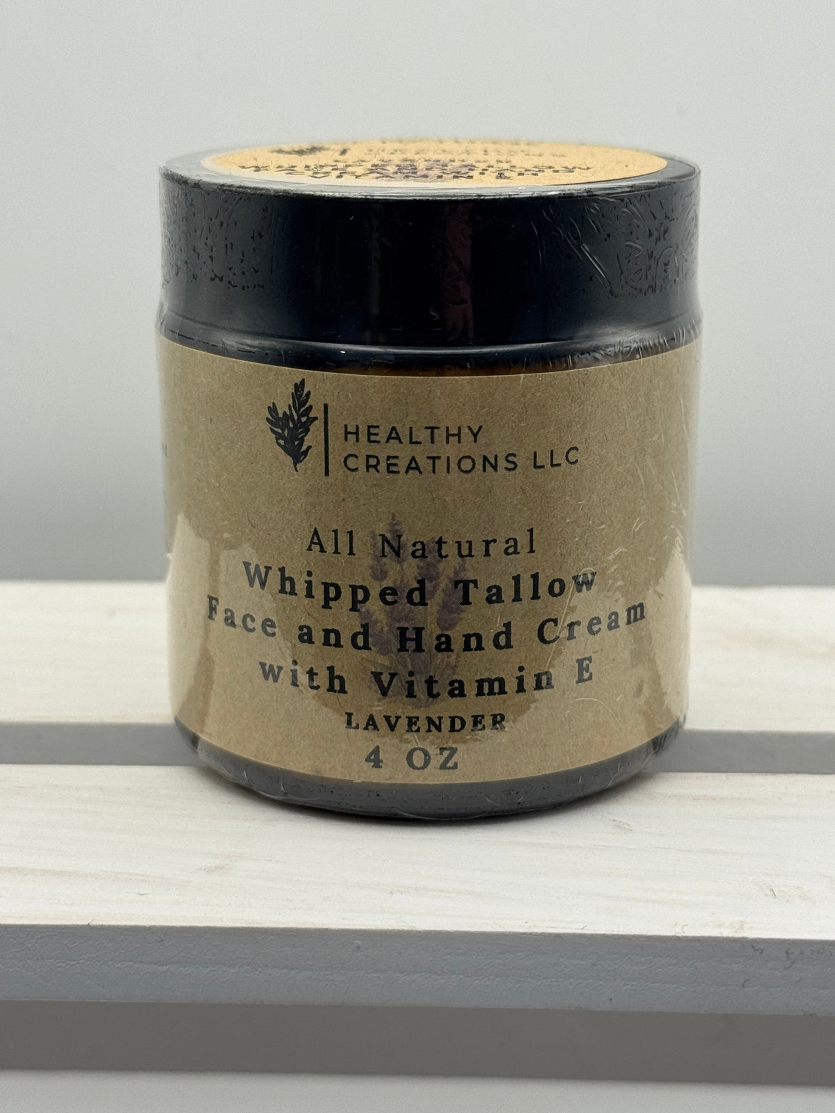 Whipped Tallow Face & Hand Cream with Vitamin E - Lavender (4 oz)