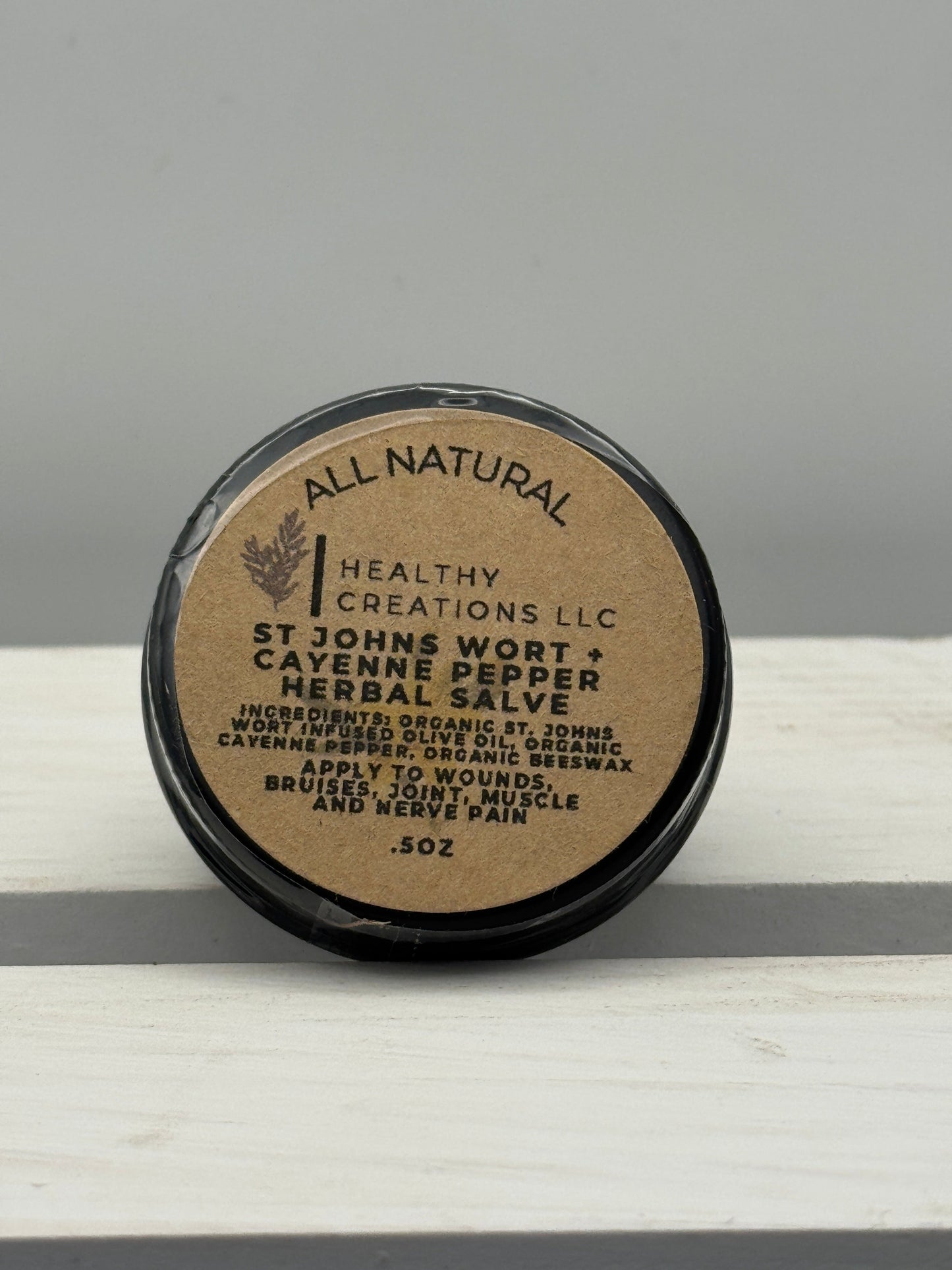 St. John’s Wort & Cayenne Pepper Herbal Pain Salve - .5 oz