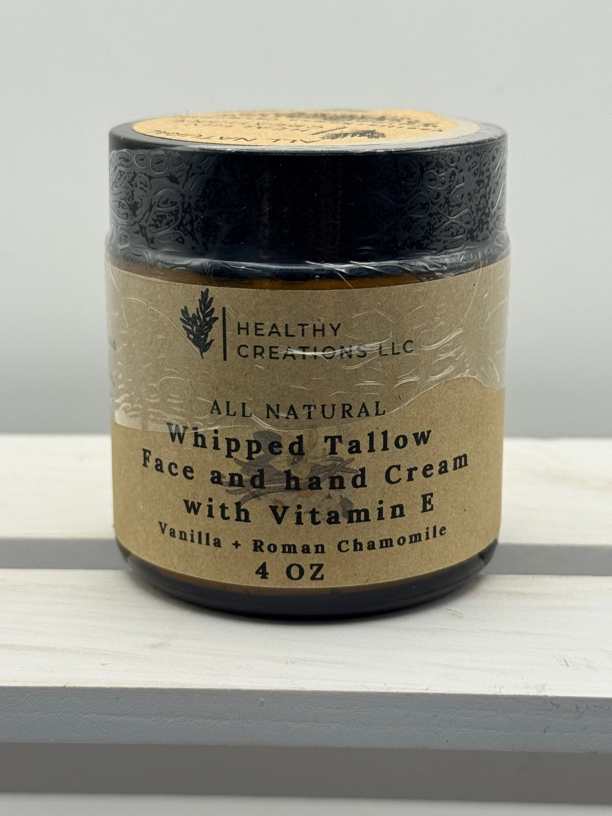 Whipped Tallow Face & Hand Cream with Vitamin E - Vanilla + Chamomile (4 oz)