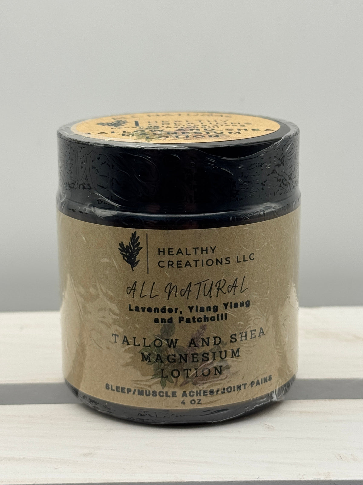 Tallow & Shea Magnesium Lotion - Lavender  - Ylang Ylang & Patchoili - 4oz