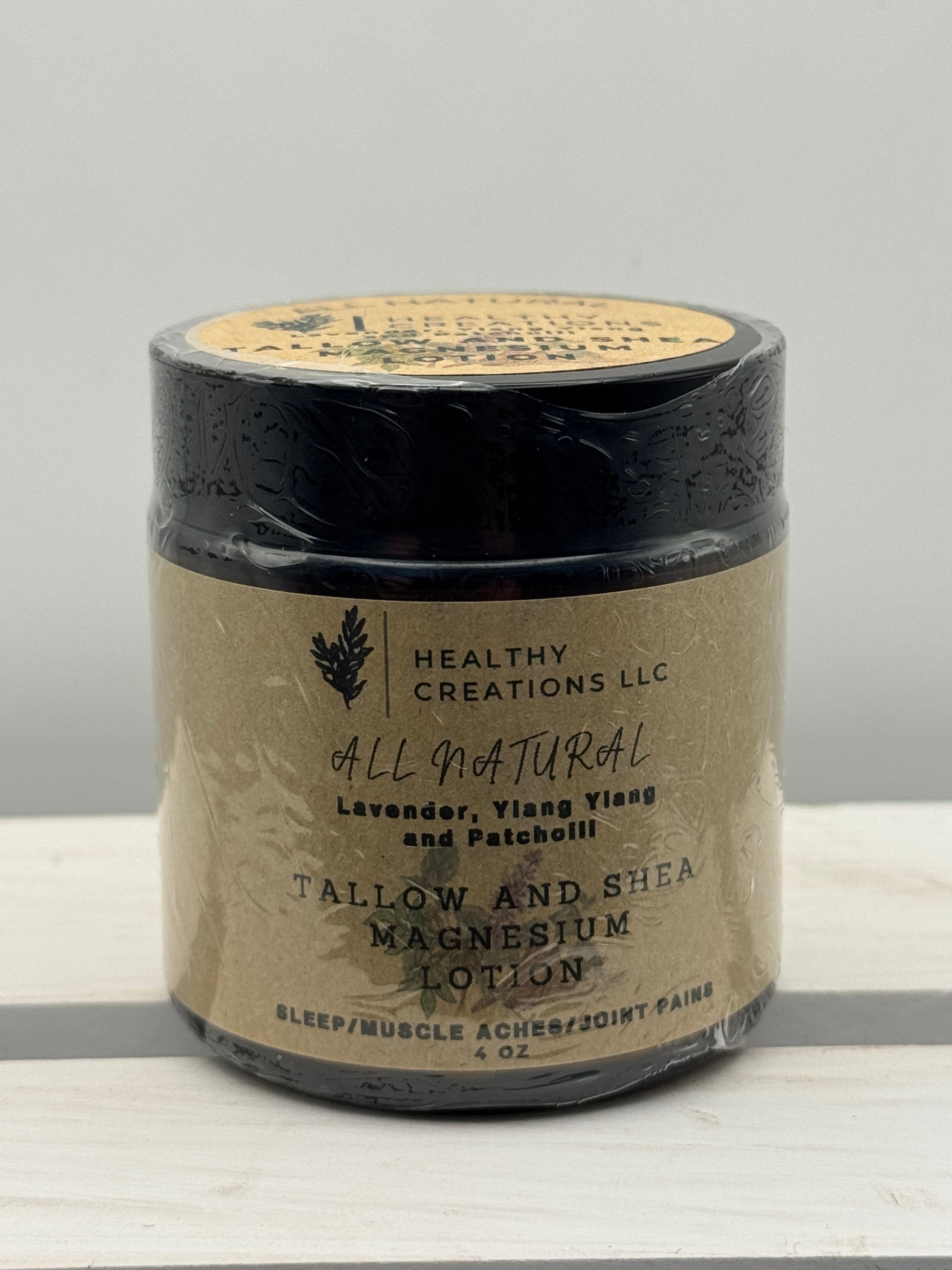 Tallow & Shea Magnesium Lotion - Lavender  - Ylang Ylang & Patchoili - 4oz