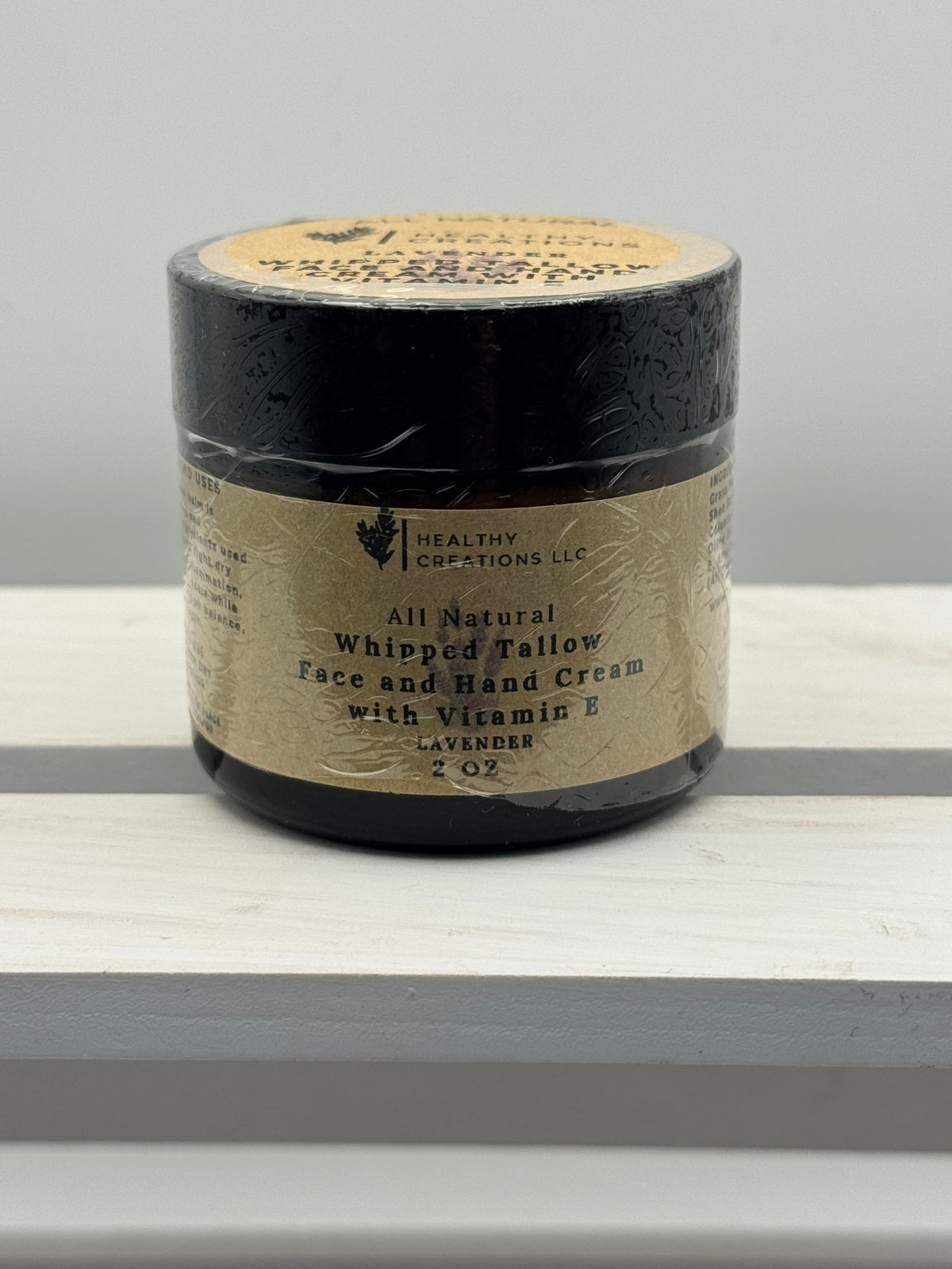 Whipped Tallow Face & Hand Cream with Vitamin E - Lavender (2 oz)