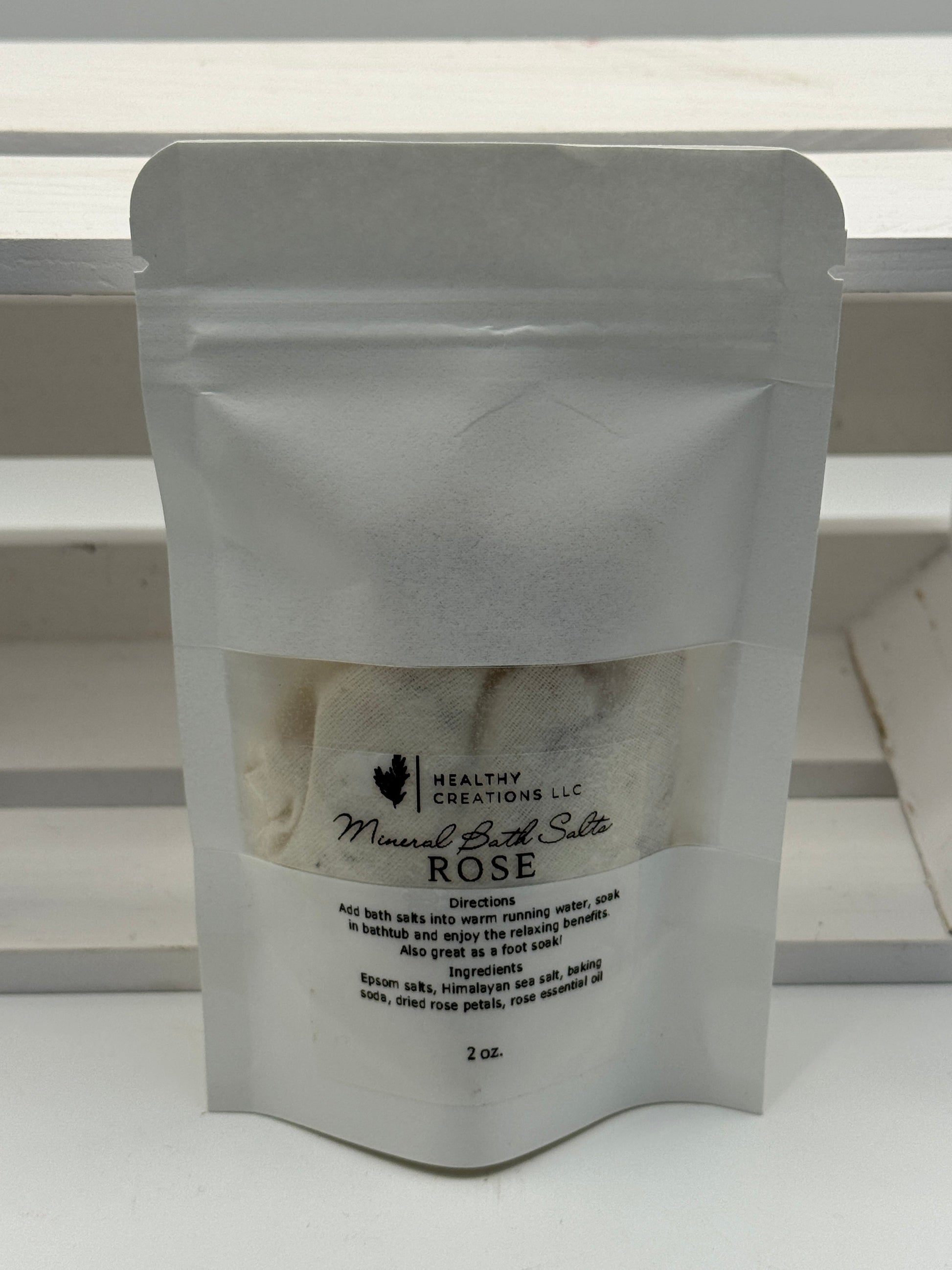 Sample Bath Salts - Rose (2oz)
