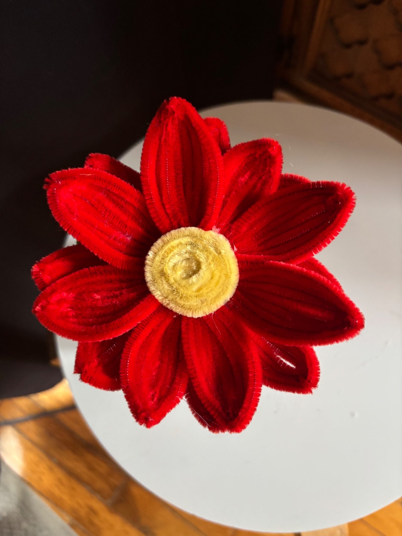 Single Stem Sunflower (Red)
