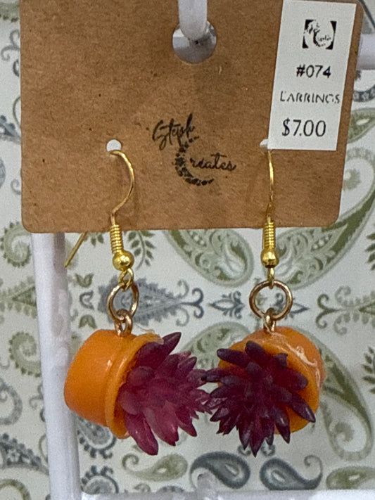 Steph Creates Accessories - Orange and purple - One Size