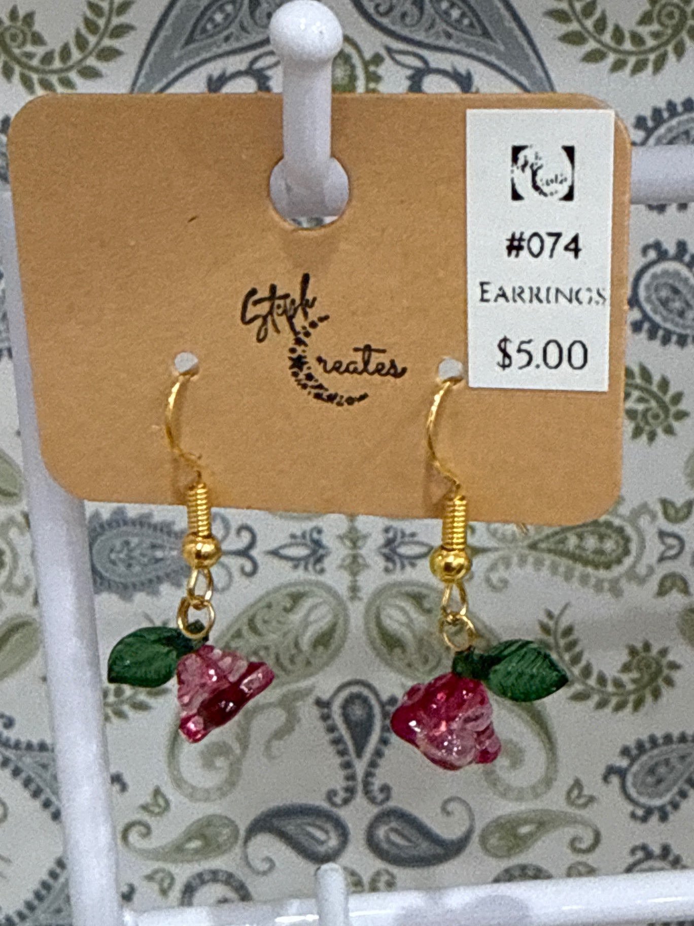 Steph Creates Accessories - Pink and Green - One size