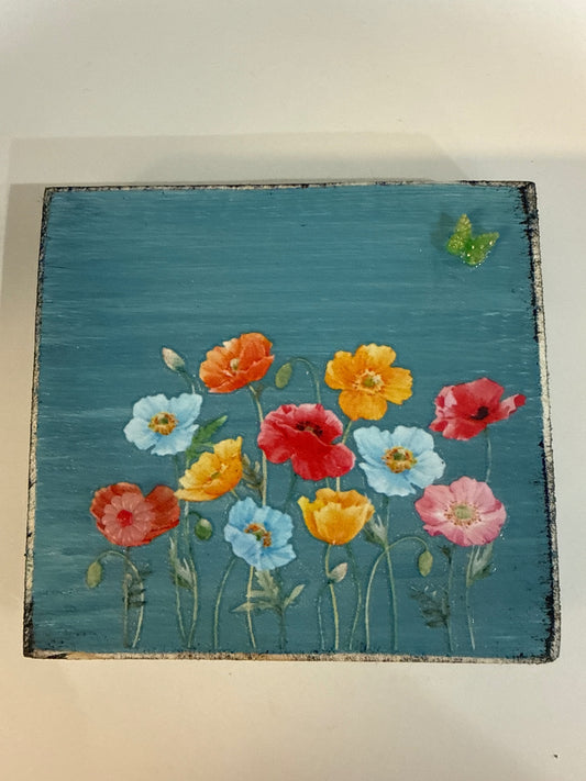 Steph Creates Home Decor - Blue, Red, Yellow, Green, Pink - 3x3