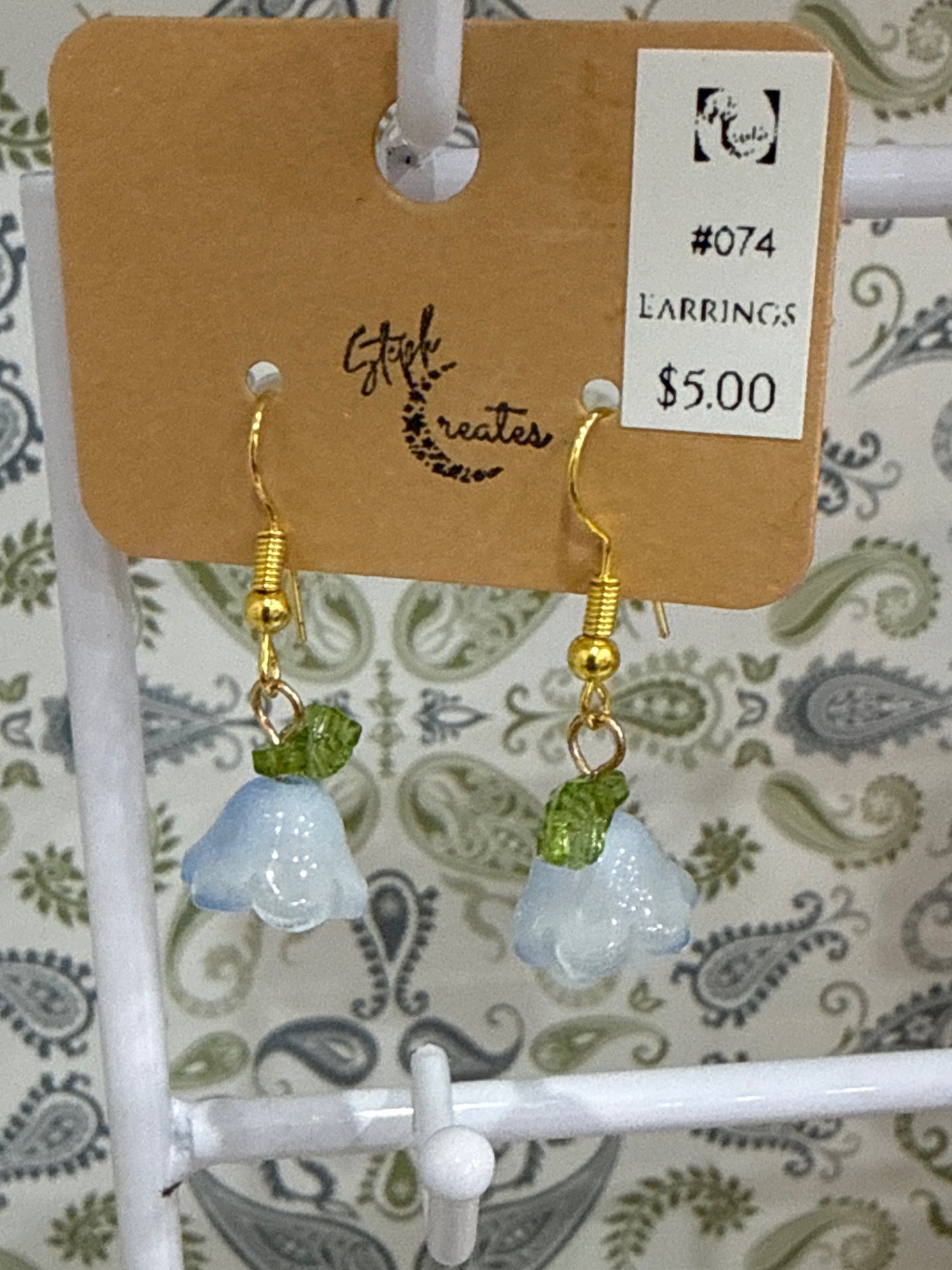 Steph Creates Accessories - Green and white -