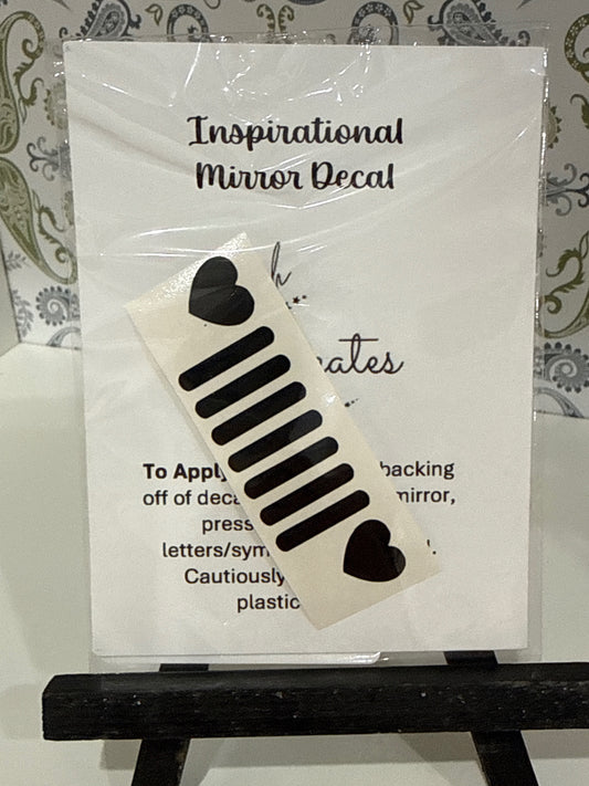 Steph Creates Accessories - Beige/White with Black print - 7 x 2 inches