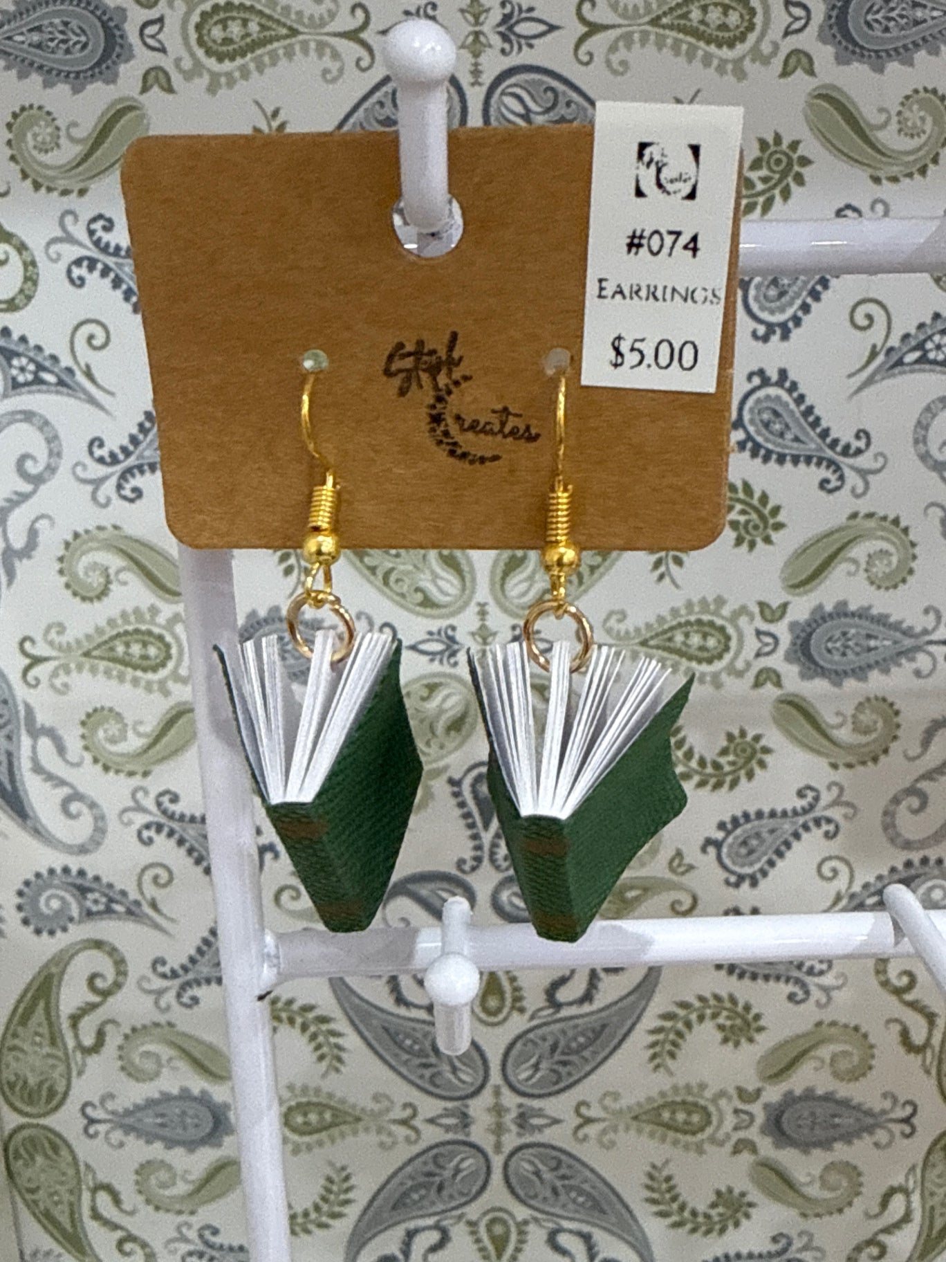 Steph Creates Accessories - Green and Silver -
