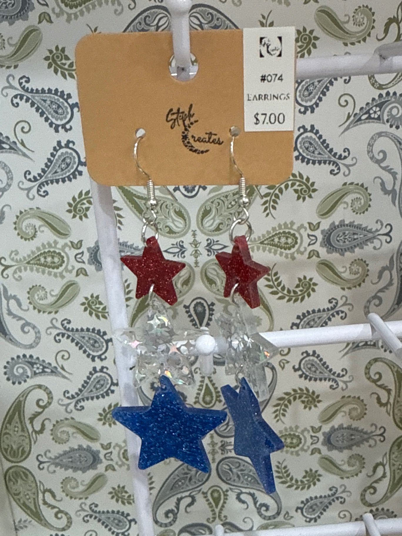 Steph Creates Accessories - Red, White, Blue - one size