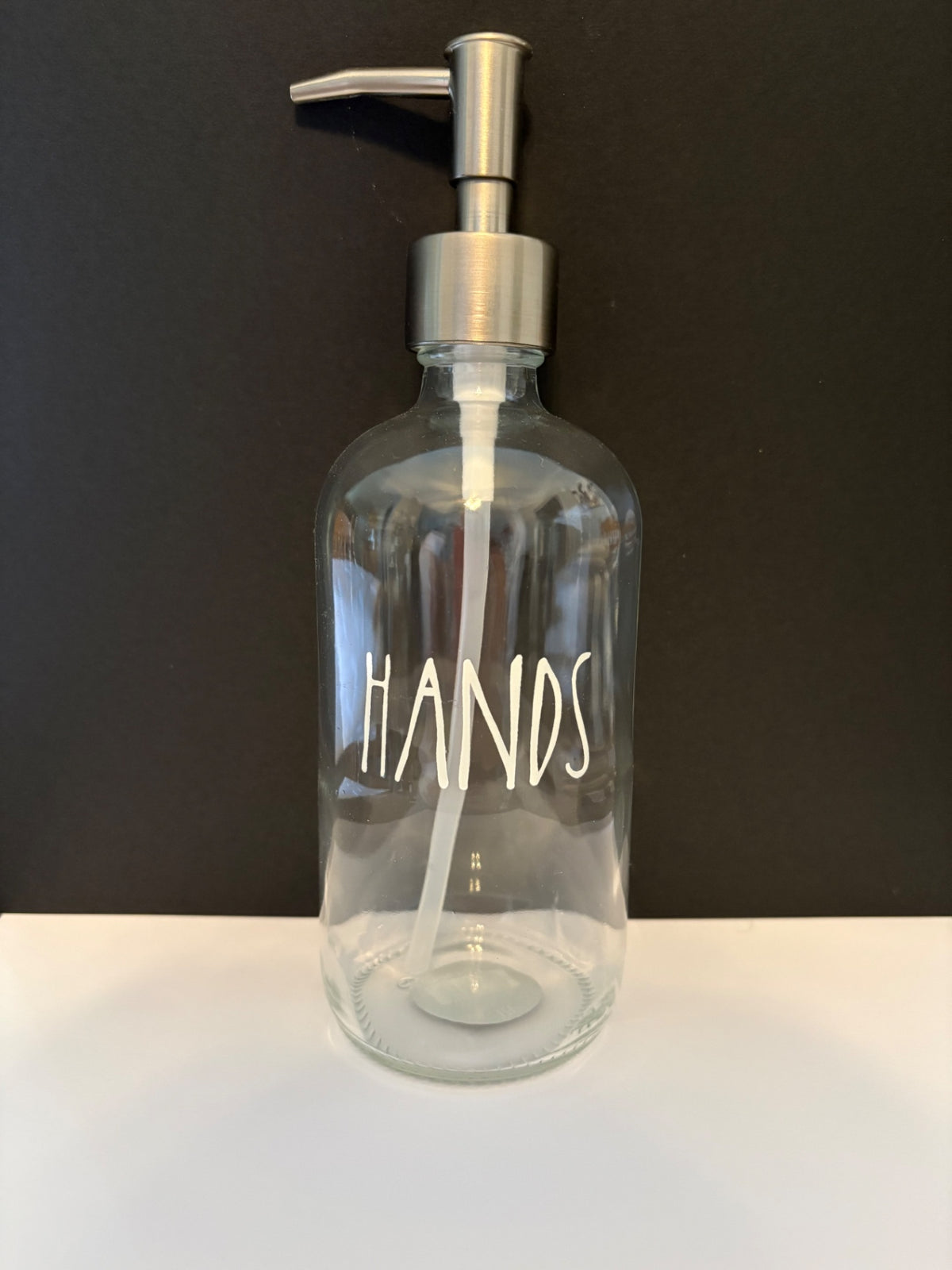 Clear  “Hands” Soap Pump