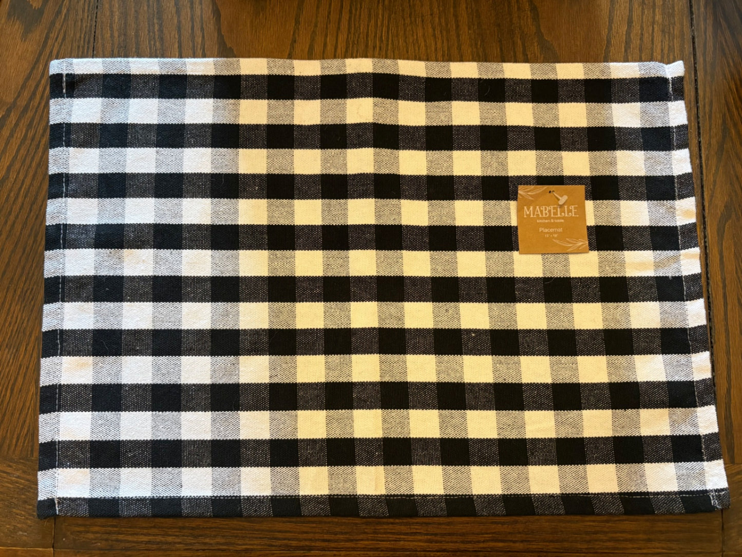 Black and White Placemat