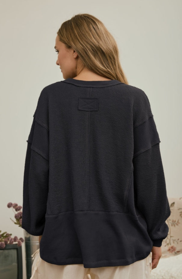 Blu peper Top - Gray - Medium