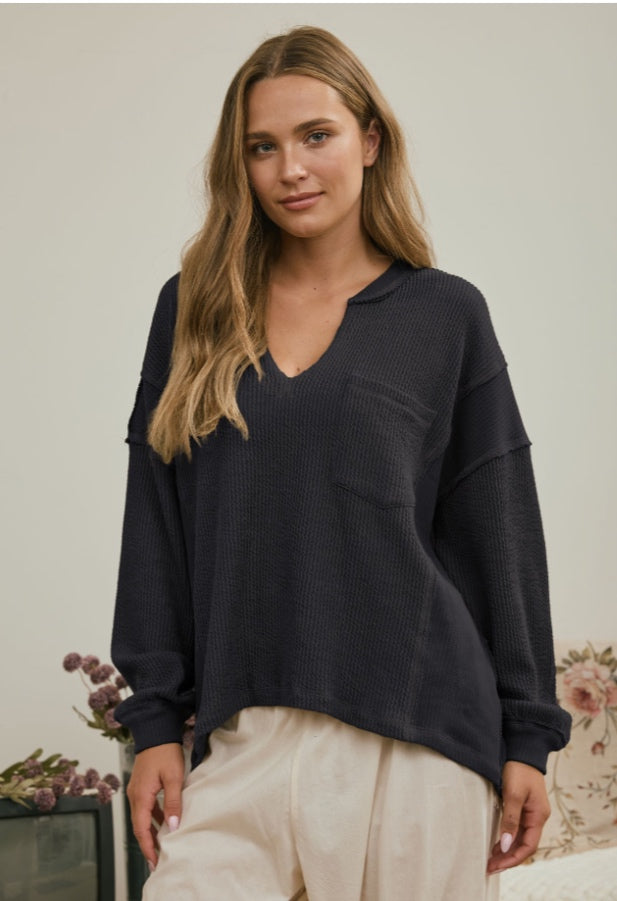 Blu peper Top - Gray - Medium
