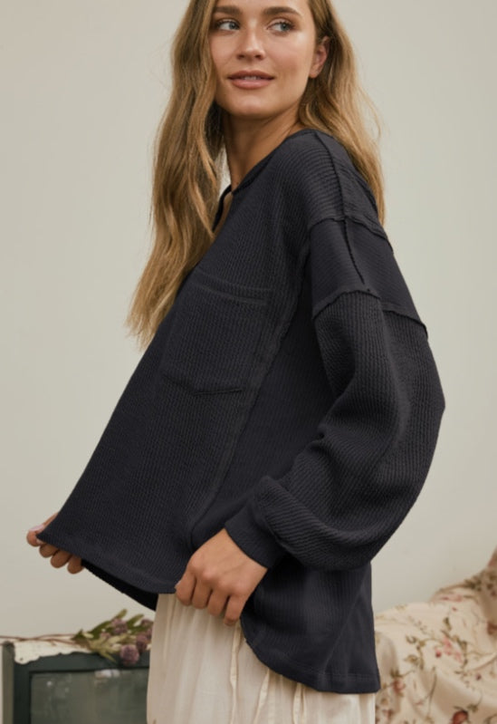 Blu peper Top - Gray - Medium