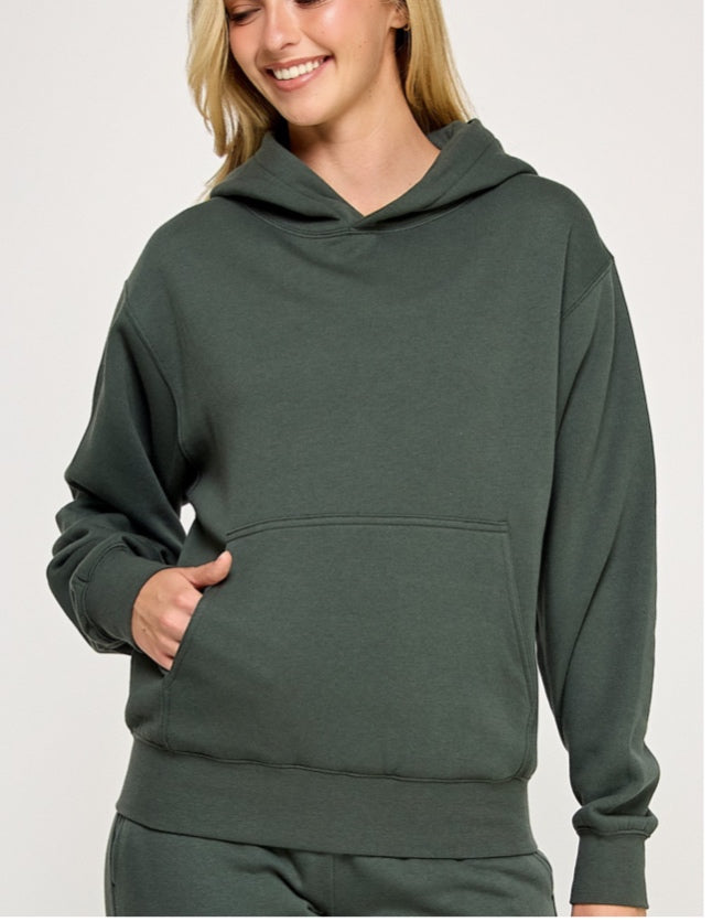 Reflex Hoodie - Dark Green - Large