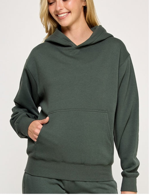 Reflex Hoodie - Dark Green - Large