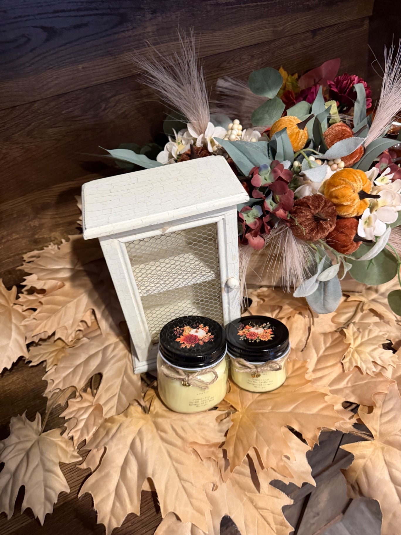 Made New Soy wax candle 8oz Apple Maple Bourbon 