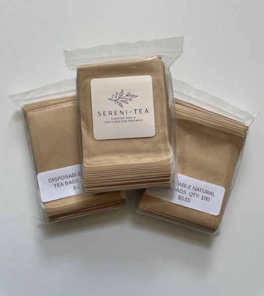 Disposable Tea Bags -Sereni-Tea Accessories - Beige - 100