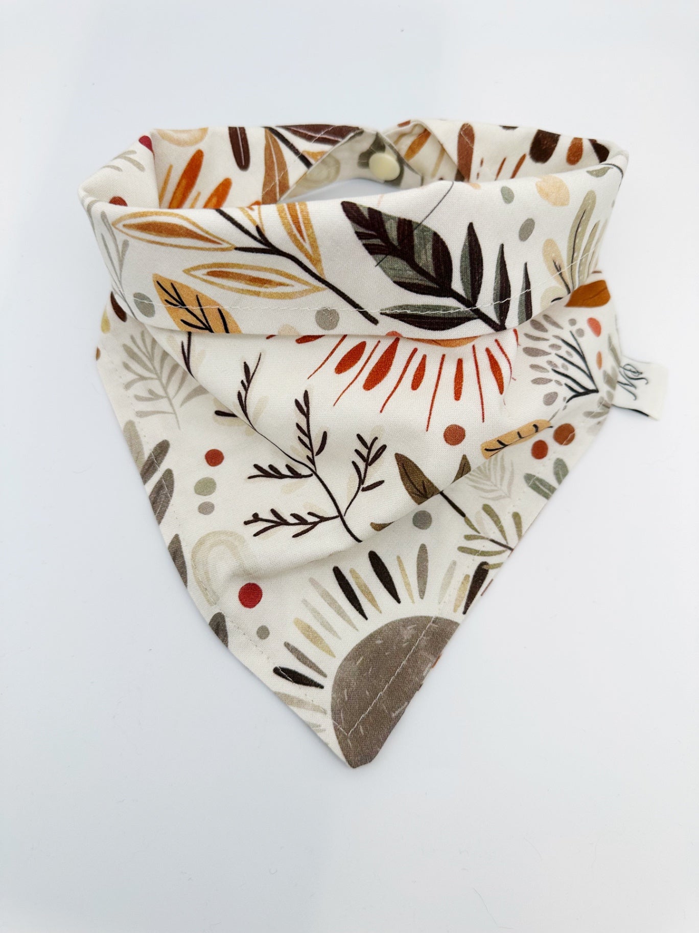Boho Floral - Dog Bandana - Medium