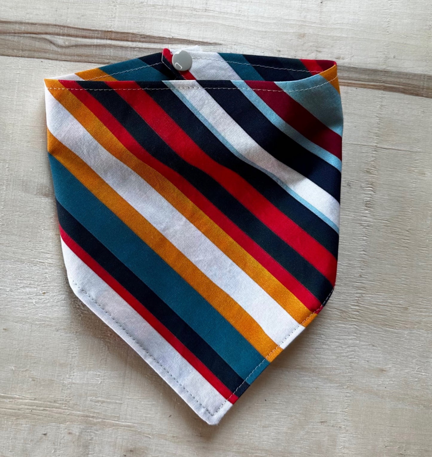 Fall Stripes - Dog Bandana - Medium