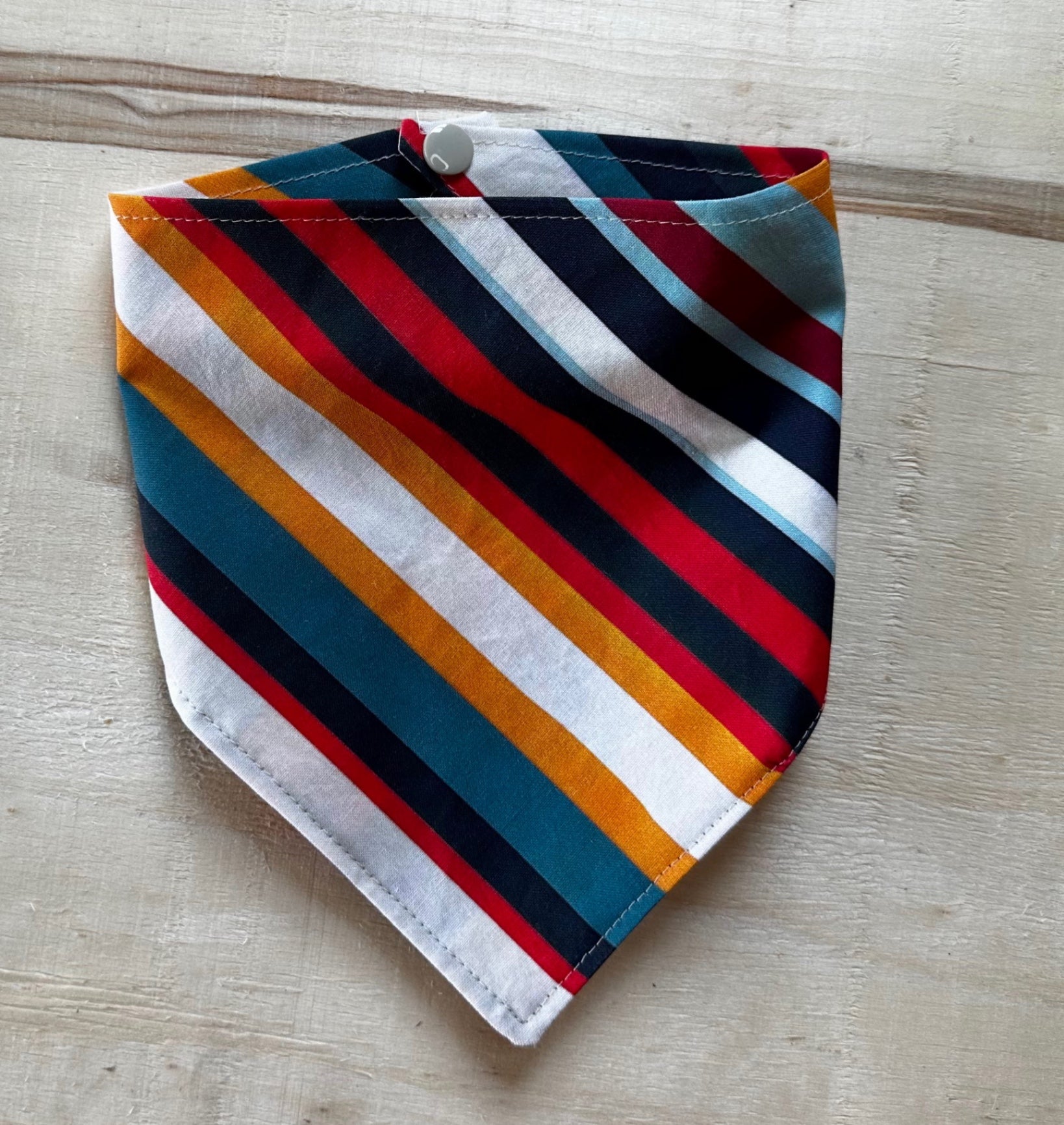Fall Stripes - Dog Bandana - Medium