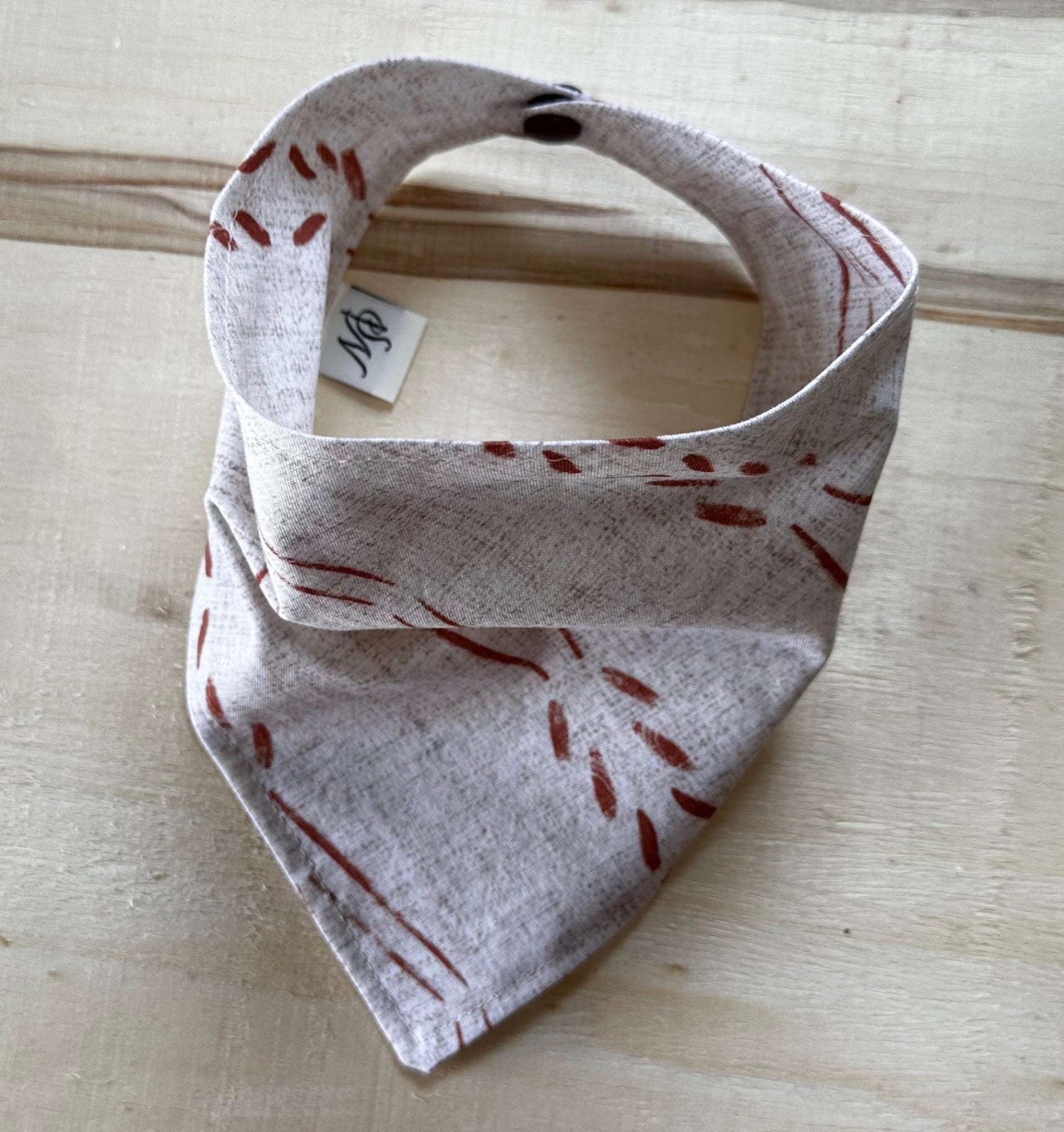 Cream Boho - Dog Bandana - Small
