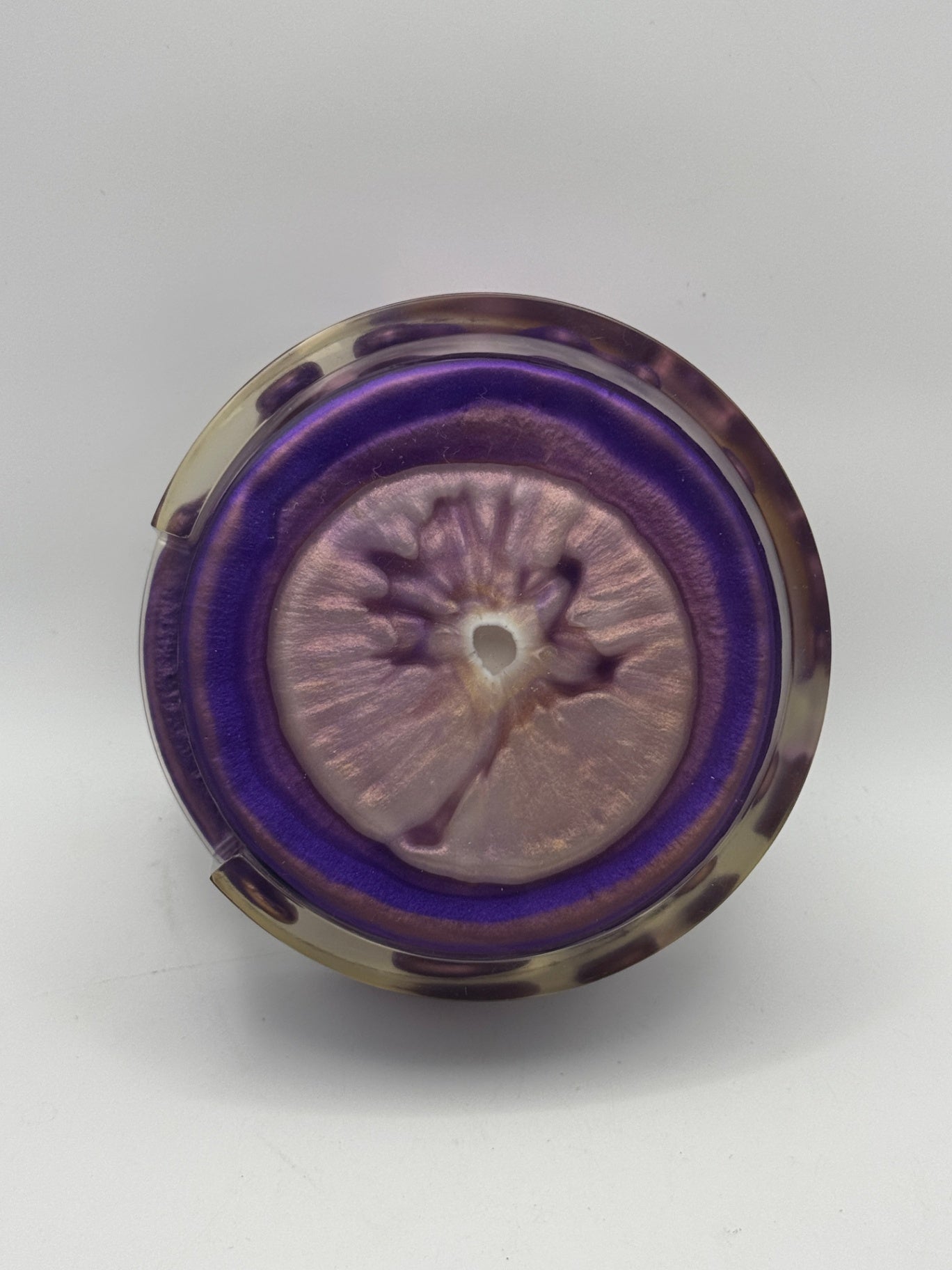 Resin Coaster set by Poured - Round - Purple