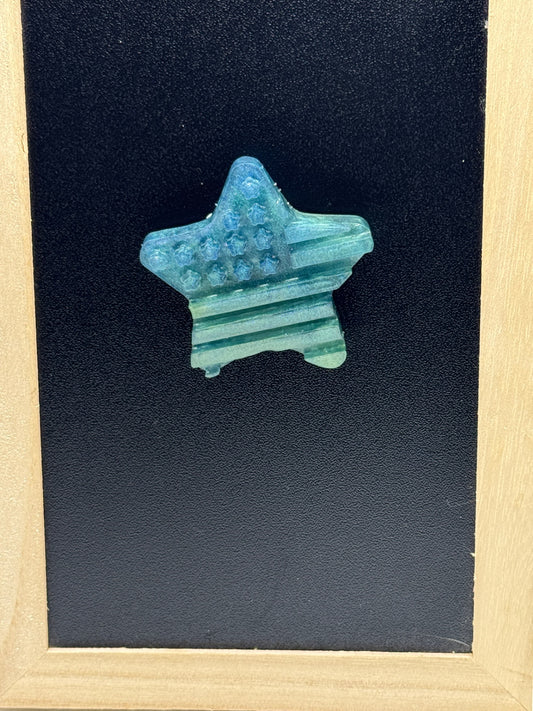 Magnet - Patriotic - Blue/Green - 2"