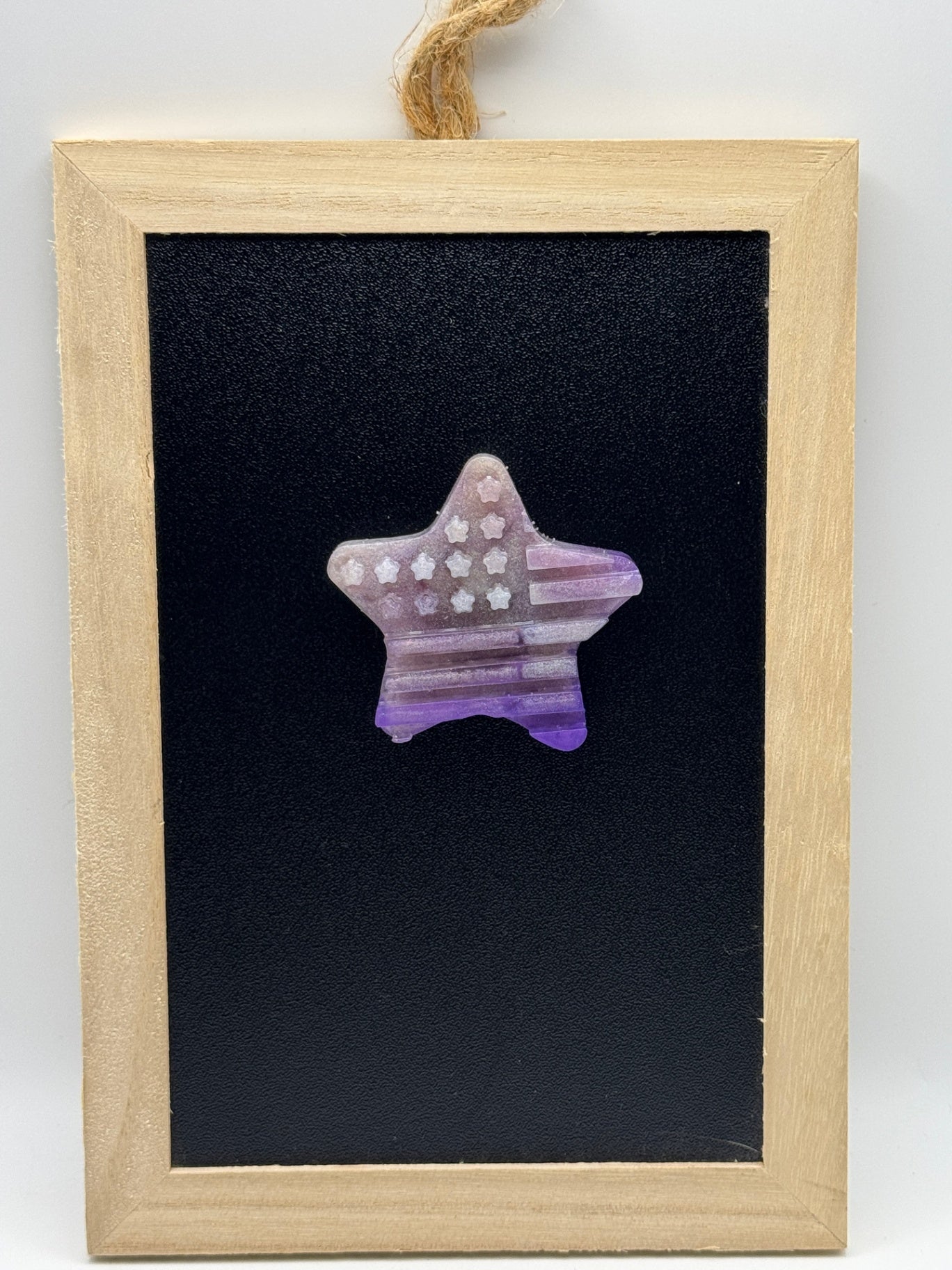 Magnet - Patriotic - Purple/White - 2"