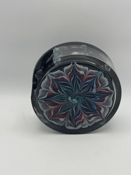 Resin Coaster set by Poured - Round - Multicolor Abstract