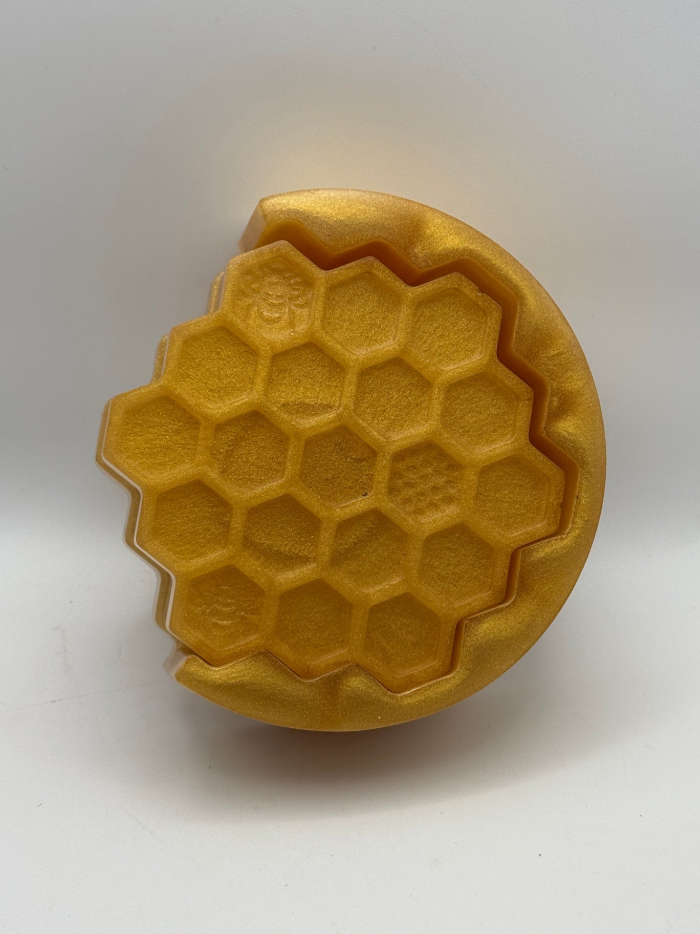 Resin Coaster set by Poured - Bee Hive Yellow