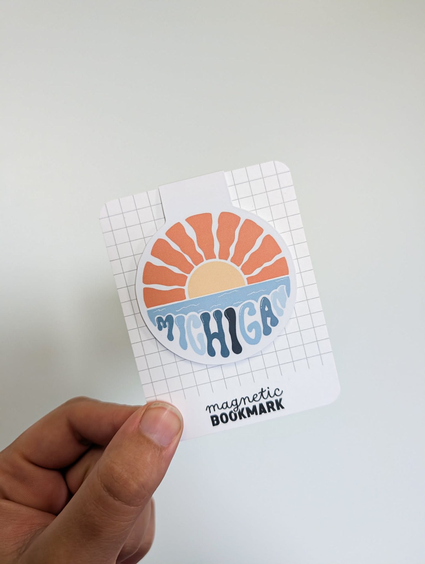 MB Lettered Designs Magnetic Bookmarks - Michigan Sunset - 2.5"