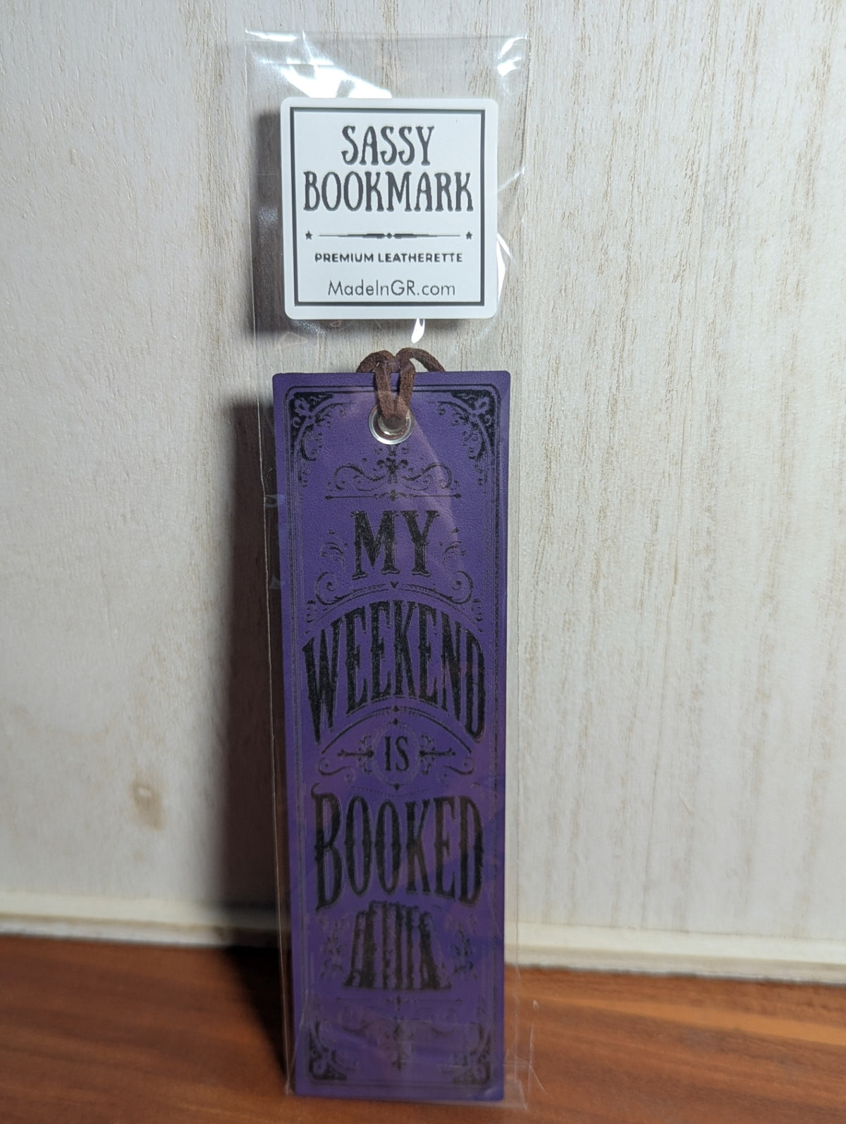 My weekend is booked. bookmark