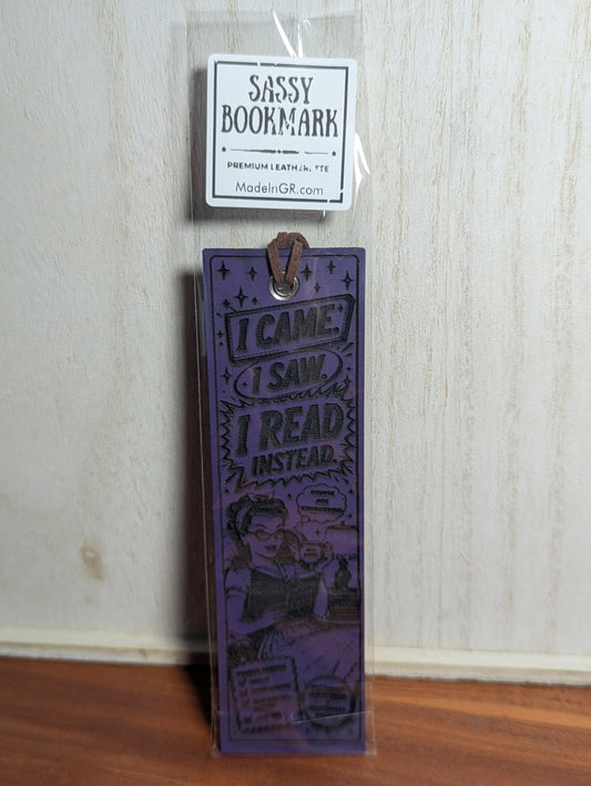 I came. I saw. I read instead. bookmark
