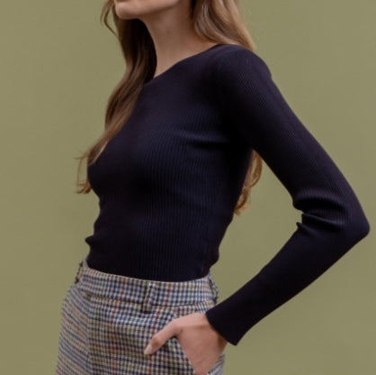 The workshop Top - Navy blue - Small
