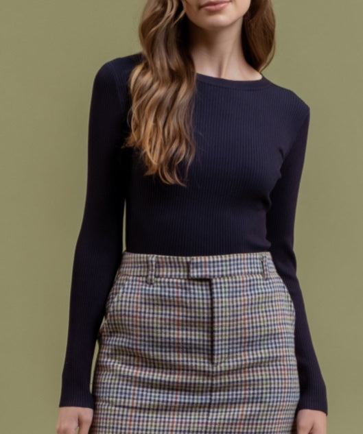 The workshop Top - Navy blue - Small