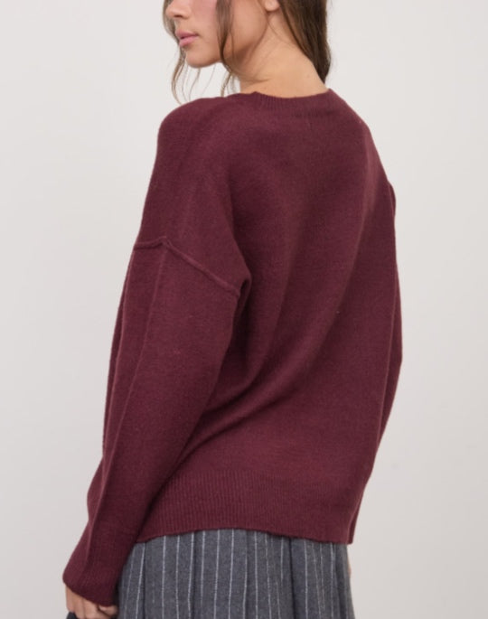 Sweater The workshop Sweater - Burgundy - Large