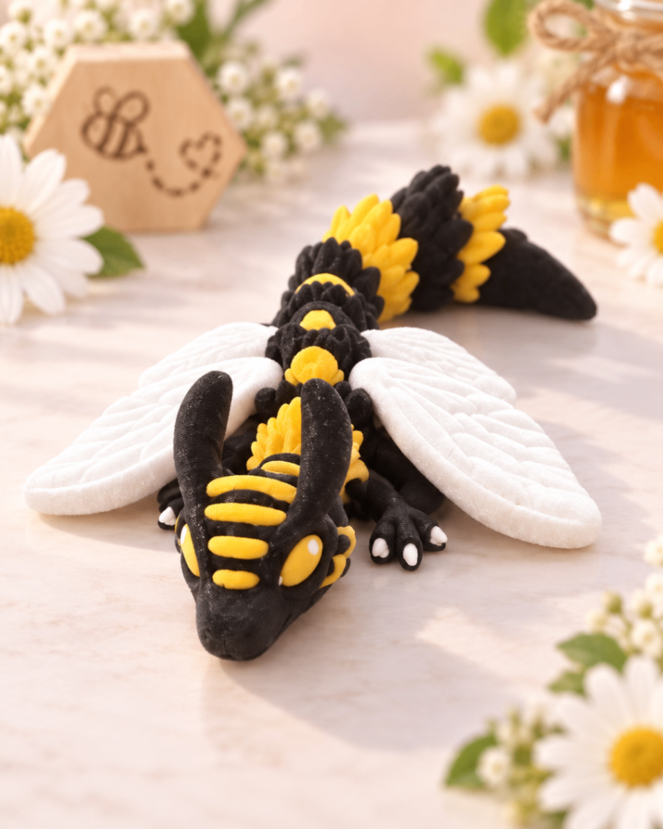 3D Printed Bumblebee Articulated Dragon