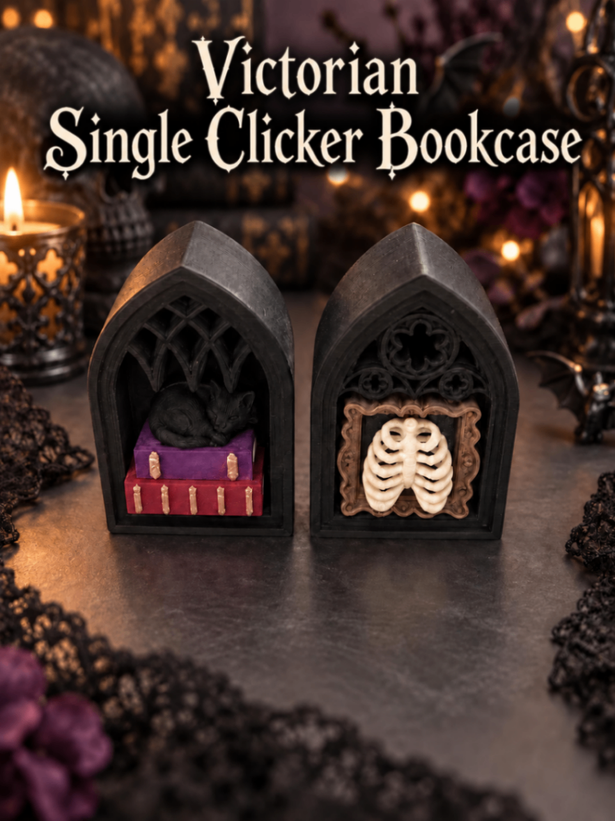 Victorian single clicker bookcase
