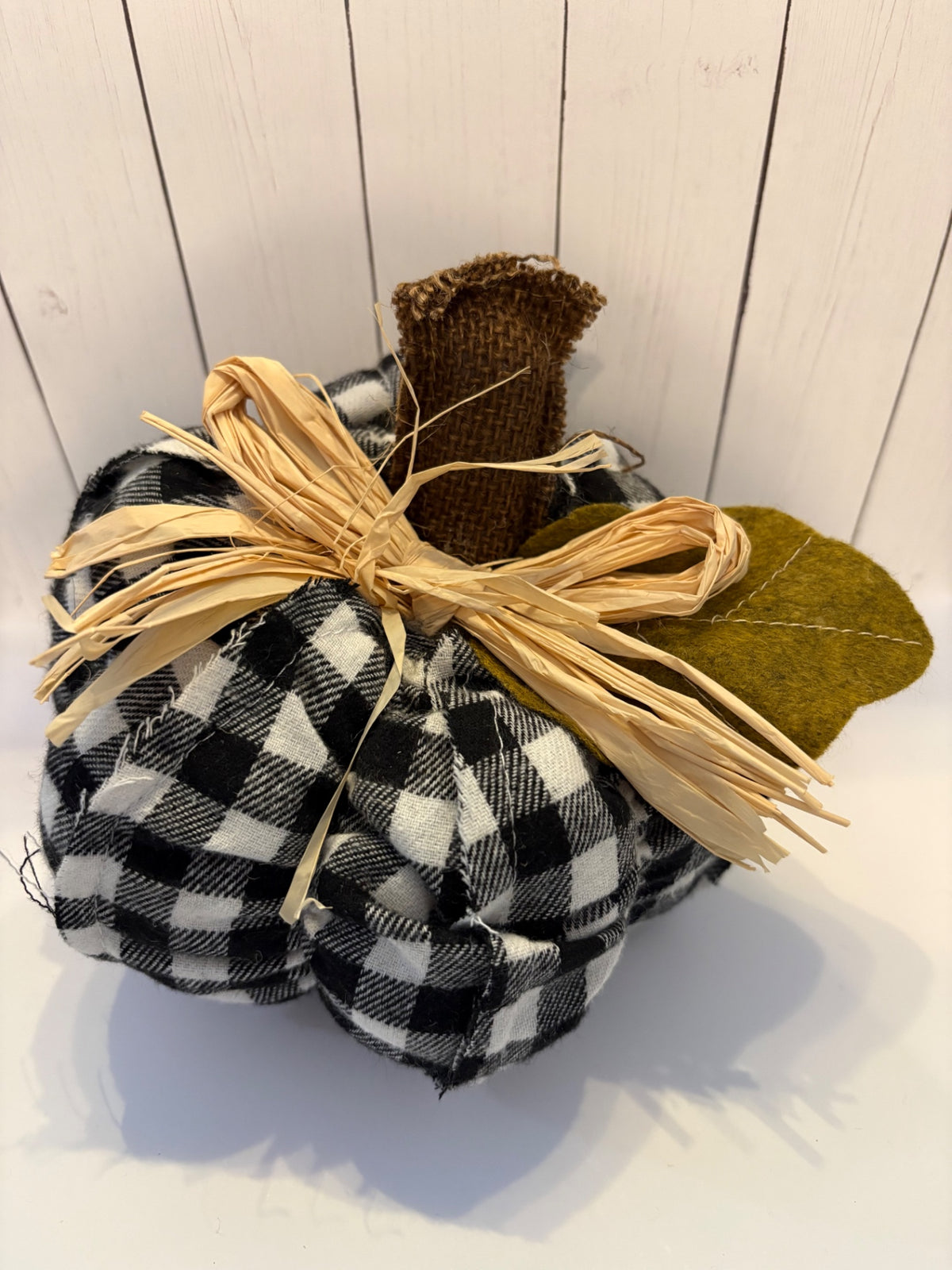 Black Gingham Pumpkin