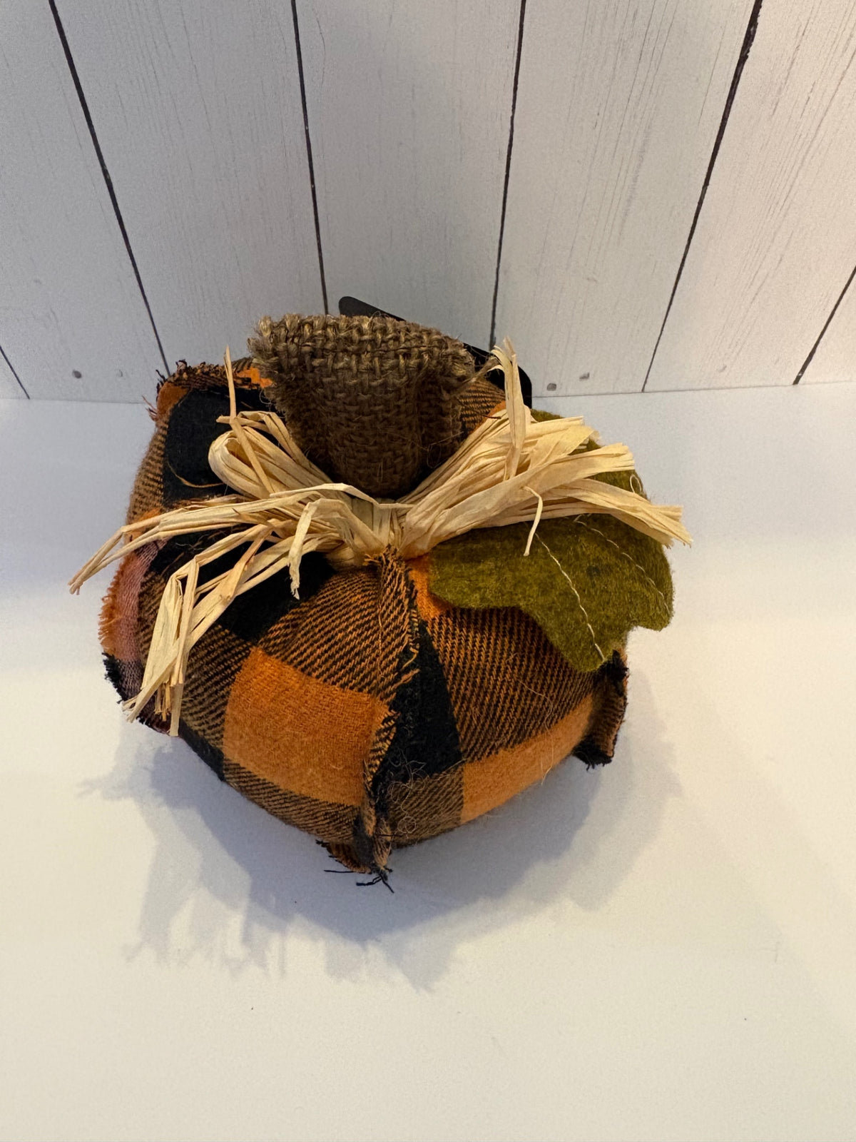 Orange Check Pumpkin