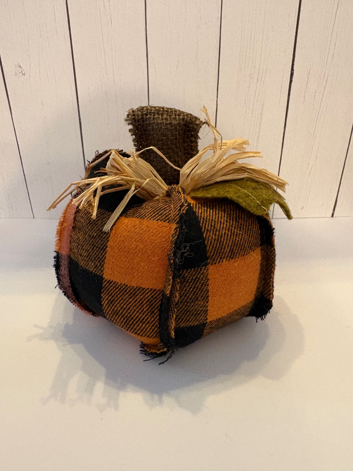 Orange Check Pumpkin