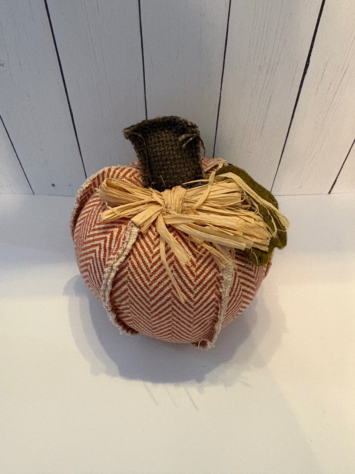 Orange Chevron Pumpkin