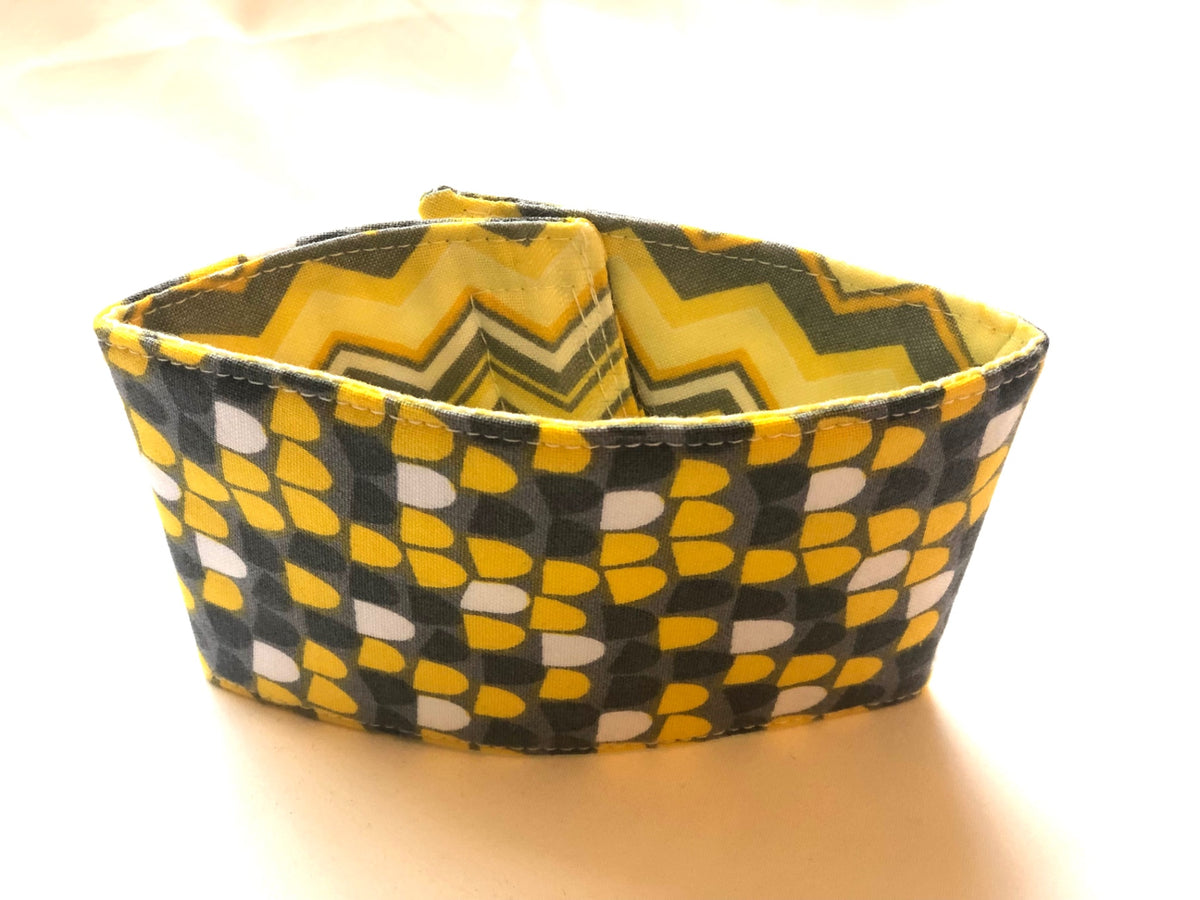 Gray yellow white Coffee Sleeve 